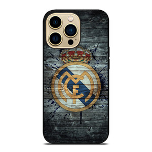 REAL MADRID FOOTBALL WOOD LOGO iPhone 14 Pro Max Case Cover REAL MADRID FOOTBALL WOOD LOGO iPhone 14 Pro Max Case Cover