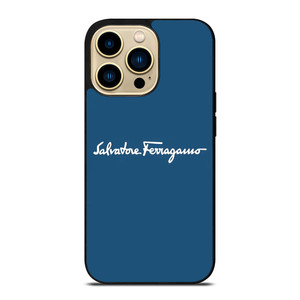 SALVATORE FERRAGAMO BLUE LOGO iPhone 14 Pro Max Case Cover SALVATORE FERRAGAMO BLUE LOGO iPhone 14 Pro Max Case Cover