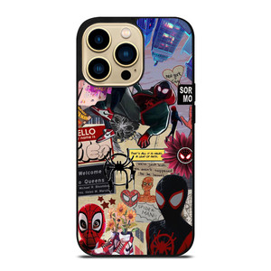 SPIDERMAN INTO THE SPIDER VERSE COLLAGE iPhone 14 Pro Max Case Cover