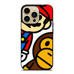 SUPER MARIO BROS BABY MILO BAPE iPhone 14 Pro Max Case Cover