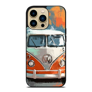 VW VOLKSWAGEN COMBI PAINTED iPhone 14 Pro Max Case Cover VW VOLKSWAGEN COMBI PAINTED iPhone 14 Pro Max Case Cover