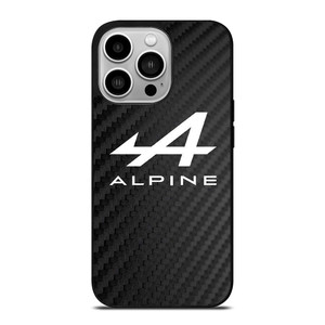 ALPINE LOGO CARBON iPhone 14 Pro Case Cover