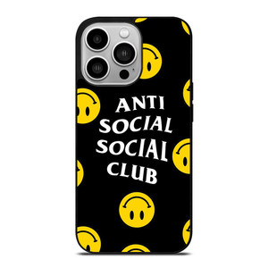 ANTI SOCIAL SOCIAL CLUB SMILEY FACE iPhone 14 Pro Case Cover ANTI SOCIAL SOCIAL CLUB SMILEY FACE iPhone 14 Pro Case Cover