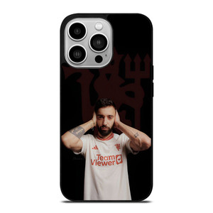 BRUNO FERNANDES MANCHESTER UNITED RED DEVILS iPhone 14 Pro Case Cover BRUNO FERNANDES MANCHESTER UNITED RED DEVILS iPhone 14 Pro Case Cover