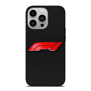 F1 LOGO CARBON iPhone 14 Pro Case Cover