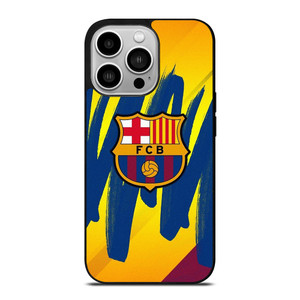 FC BARCELONA BRUSHED LOGO iPhone 14 Pro Case Cover