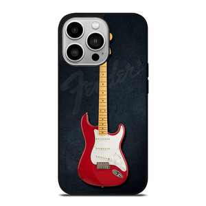 FENDER GUITAR RED iPhone 14 Pro Case Cover