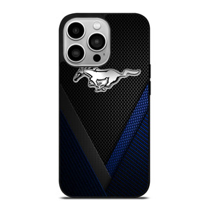 FORD MUSTANG BLLUE CARBON EMBLEM iPhone 14 Pro Case Cover FORD MUSTANG BLLUE CARBON EMBLEM iPhone 14 Pro Case Cover