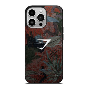 GYMSHARK FLORAL LEATHER iPhone 14 Pro Case Cover