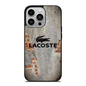 LACOSTE GRUNGE WALL LOGO iPhone 14 Pro Case Cover