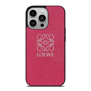 LOEWE LEATHER PINK iPhone 14 Pro Case Cover