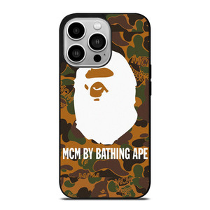 MCM BAPE BATHING APE CAMO iPhone 14 Pro Case Cover MCM BAPE BATHING APE CAMO iPhone 14 Pro Case Cover