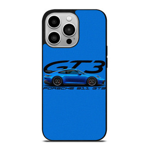 PORSCHE 911 GT3 BLUE iPhone 14 Pro Case Cover PORSCHE 911 GT3 BLUE iPhone 14 Pro Case Cover