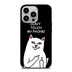 RIPNDIP CAT DONT TOUCH MY PHONE iPhone 14 Pro Case Cover RIPNDIP CAT DONT TOUCH MY PHONE iPhone 14 Pro Case Cover