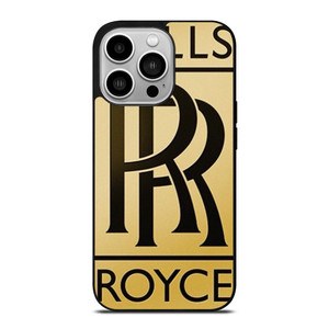ROLLS ROYCE GOLD LOGO iPhone 14 Pro Case Cover