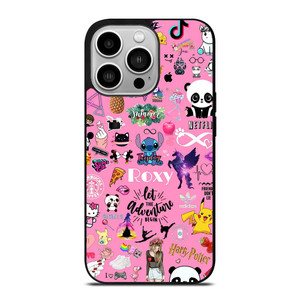 ROXY CARTOON PINK COLLAGE iPhone 14 Pro Case Cover ROXY CARTOON PINK COLLAGE iPhone 14 Pro Case Cover
