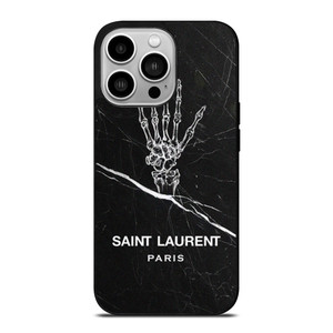 SAINT LAURENT PARIS SKELETON LOGO iPhone 14 Pro Case Cover SAINT LAURENT PARIS SKELETON LOGO iPhone 14 Pro Case Cover