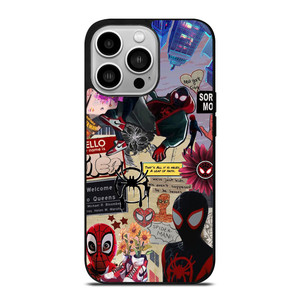 SPIDERMAN INTO THE SPIDER VERSE COLLAGE iPhone 14 Pro Case Cover SPIDERMAN INTO THE SPIDER VERSE COLLAGE iPhone 14 Pro Case Cover