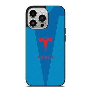 TESLA BLUE LOGO iPhone 14 Pro Case Cover