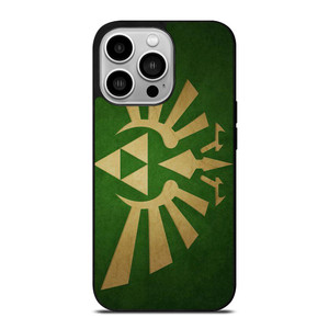 TRIFORCE LEGEND OF ZELDA GREEN LOGO iPhone 14 Pro Case Cover
