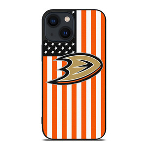 ANAHEIM DUCKS USA FLAG iPhone 14 Plus Case Cover