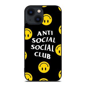 ANTI SOCIAL SOCIAL CLUB SMILEY FACE iPhone 14 Plus Case Cover ANTI SOCIAL SOCIAL CLUB SMILEY FACE iPhone 14 Plus Case Cover