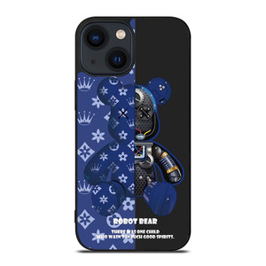 BEAR BRICK KAWS ROBOT BLUE iPhone 14 Plus Case Cover BEAR BRICK KAWS ROBOT BLUE iPhone 14 Plus Case Cover