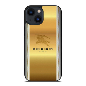 BURBERRY LONDON GOLD LOGO iPhone 14 Plus Case Cover BURBERRY LONDON GOLD LOGO iPhone 14 Plus Case Cover