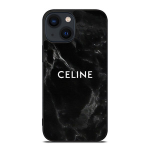 CELINE BLACK LOGO iPhone 14 Plus Case Cover