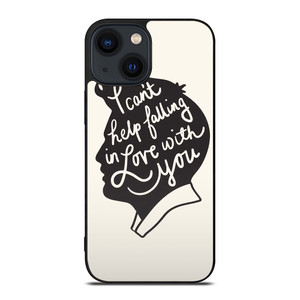 ELVIS PRESLEY SILHOUETTE QUOTES iPhone 14 Plus Case Cover