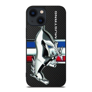 FORD MUSTANG METAL CARBON EMBLEM iPhone 14 Plus Case Cover
