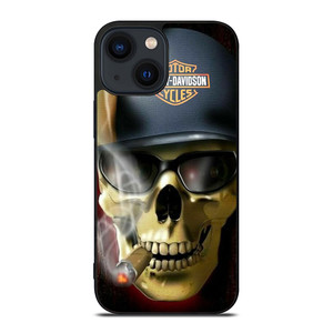 HARLEY DAVIDSON MOTOR SKULL SMOKING iPhone 14 Plus Case Cover HARLEY DAVIDSON MOTOR SKULL SMOKING iPhone 14 Plus Case Cover