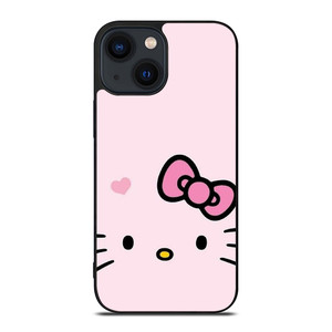 HELLO KITTY FLAT ART PINK iPhone 14 Plus Case Cover