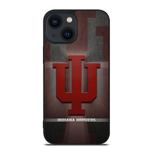 INDIANA HOOSIERS BASKETBALL METAL LOGO iPhone 14 Plus Case Cover