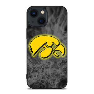 IOWA HAWKEYES SMOKE EMBLEM iPhone 14 Plus Case Cover