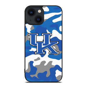 KENTUCKY WILDCATS BASKETBALL CAMO LOGO iPhone 14 Plus Case Cover