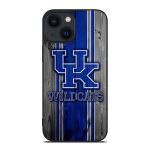 KENTUCKY WILDCATS WOODEN LOGO iPhone 14 Plus Case Cover