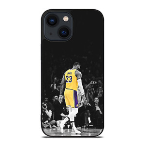 LEBRON JAMES LA LAKERS BLACK WHITE iPhone 14 Plus Case Cover
