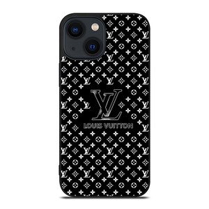LOUIS VUITTON LV BLACK LOGO iPhone 14 Plus Case Cover LOUIS VUITTON LV BLACK LOGO iPhone 14 Plus Case Cover