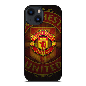 MANCHESTER UNITED METAL LOGO iPhone 14 Plus Case Cover