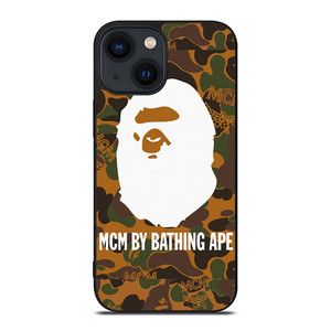 MCM BAPE BATHING APE CAMO iPhone 14 Plus Case Cover