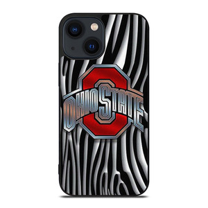 OHIO STATE FOOTBALL METAL ABSTRACT LOGO iPhone 14 Plus Case Cover