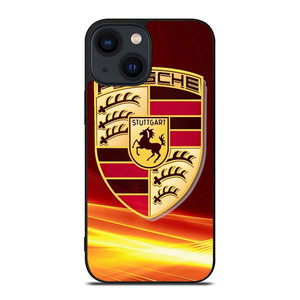 PORSCHE STUTTGART RED EMBLEM iPhone 14 Plus Case Cover PORSCHE STUTTGART RED EMBLEM iPhone 14 Plus Case Cover