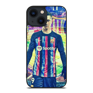 ROBERT LEWANDOWSKI FC BARCELONA iPhone 14 Plus Case Cover