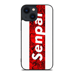 SENPAI ANIME STRIPE LOGO iPhone 14 Plus Case Cover