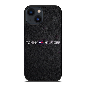 TOMMY HILFIGER LOGO LEATHER iPhone 14 Plus Case Cover TOMMY HILFIGER LOGO LEATHER iPhone 14 Plus Case Cover