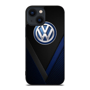 VW VOLKSWAGEN BLUE CARBON EMBLEM iPhone 14 Plus Case Cover