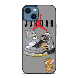 AIR JORDAN SNEAKERS TOM AND JERRY iPhone 14 Case Cover AIR JORDAN SNEAKERS TOM AND JERRY iPhone 14 Case Cover