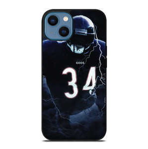 CHICAGO BEARS FOOTBALL WALTER PAYTON iPhone 14 Case Cover