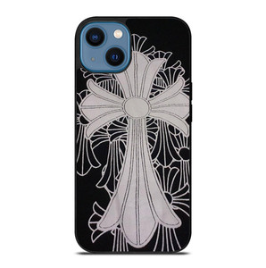 CHROME HEARTS GREY RIBBON iPhone 14 Case Cover CHROME HEARTS GREY RIBBON iPhone 14 Case Cover